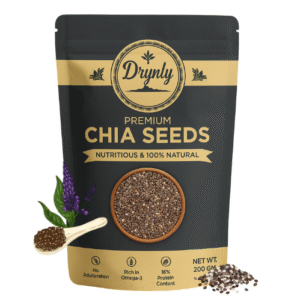 Drynly Premium Chia Seeds – 200g | Rich in Omega-3, Fiber & Plant Protein
