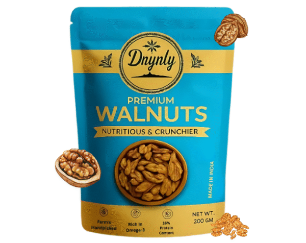 Drynly Premium Walnut Kernels – 200g | Brain Food Rich in Omega-3 & Antioxidants