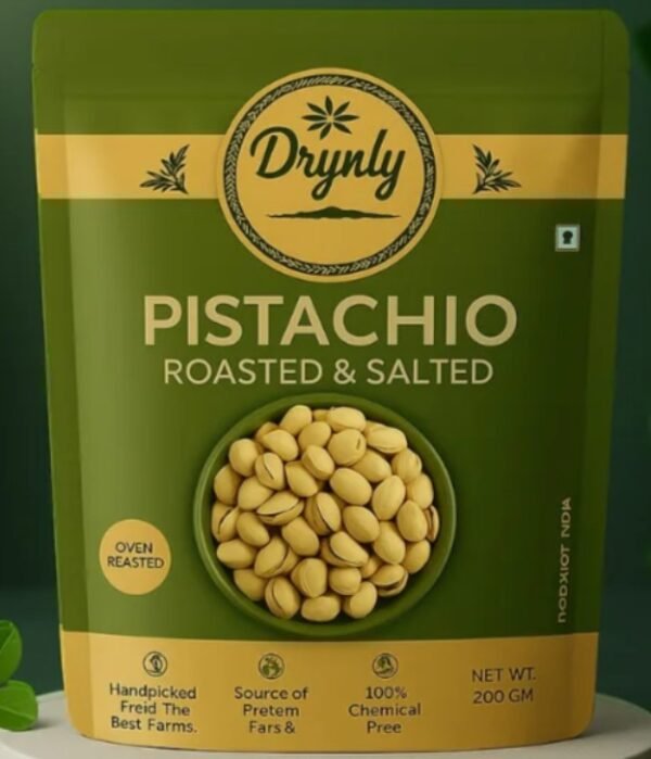 Drynly Premium Pistachios – 200g | High-Protein Crunch | Naturally Salt-Free - Image 3