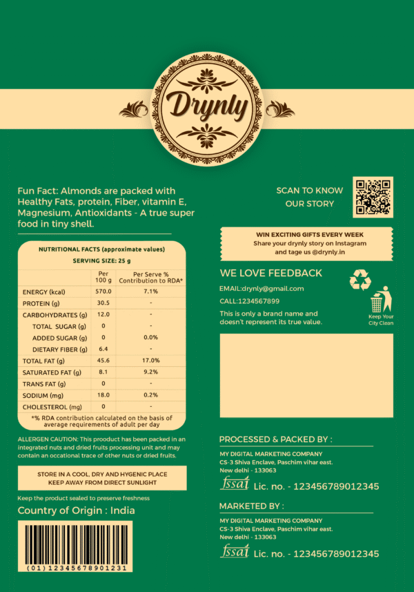 Oat CakeDrynly Pumpkin Seeds – 200g | Rich in Magnesium & Zinc | Superfood for Everyday Health - Image 2